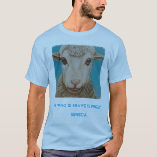 Stoic Sheep Shirt met citaat van Seneca (Voorkant)