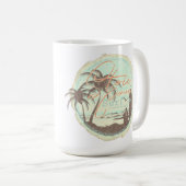 Stoic Surf Beach Ocean Palm Trees - Mok (Voorkant rechts)