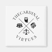 Stoic Virtuance Justice Courage St. Magneet (Voorkant)