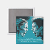 Stoic Wisdom: Emotional Control Quote - Magnet (Voorkant / Achterkant)