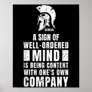 Stoïcijns citaat Seneca Stoïcisme Filosofie Roman  Poster