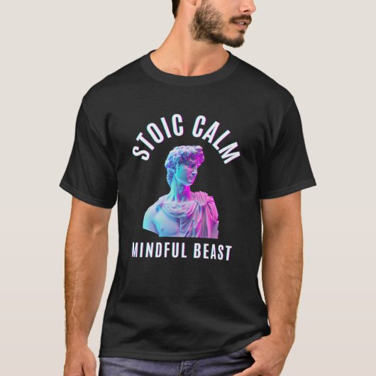 Stoïcijns kalm, mindful beest t-shirt (Voorkant)