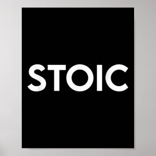 Stoïcijns Shirt, Stoïcisme Filosofie Shirt voor ma Poster