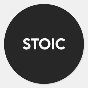 Stoïcijns Shirt, Stoïcisme Filosofie Shirt voor ma Ronde Sticker