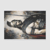 Stoïcijns Wachter Decoupage Tissuepapier (Voorkant)