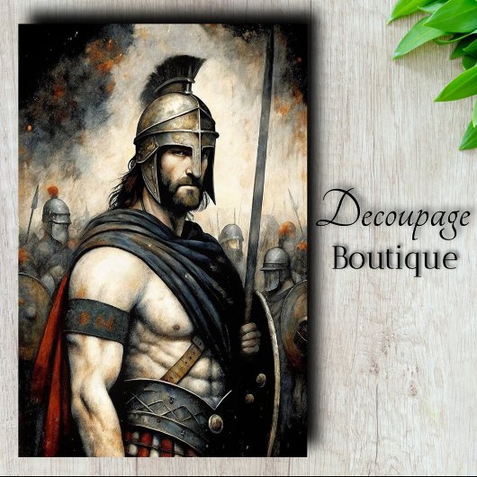 Stoïcijns Wachter Decoupage Tissuepapier