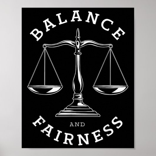Stoïcijnse balans Eerlijkheid Stoïcisme Quote Cool Poster (Voorkant)