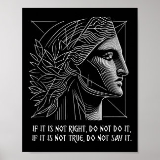 Stoïcijnse citaat Rhea Oude Griekse godin Poster