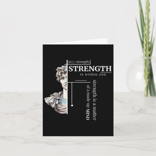 Stoïcijnse discipline filosofie positieve mindset  kaart (Voorkant)