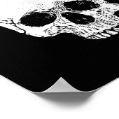 Stoïcijnse filosofie Disce Mori Skull Stoïcisme Qu Poster (Hoek)
