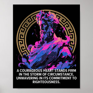 Stoïcijnse filosofie Episch Oudgrieks stoïcisme In Poster