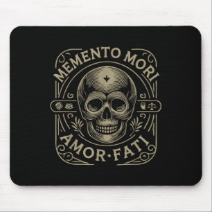 Stoïcijnse filosofie Memento Mori Amor Fati Skull Muismat