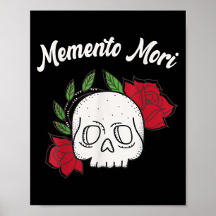 Stoïcijnse filosofie Memento Mori Amor Fati Skull  Poster