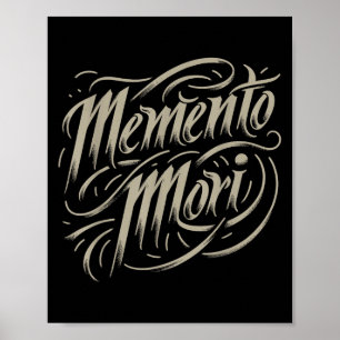 Stoïcijnse filosofie Memento Mori Amor Fati Skull Poster