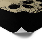 Stoïcijnse filosofie Premeditatio Malorum Skull St Poster (Hoek)
