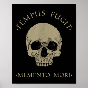 Stoïcijnse filosofie Tempus Fugit Memento Mori Sku Poster
