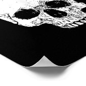 Stoïcijnse filosofie Tempus Fugit Skull Stoïcisme Poster (Hoek)