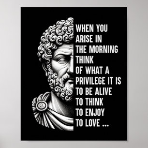 Stoïcijnse filosoof Marcus Aurelius Shirt Poster