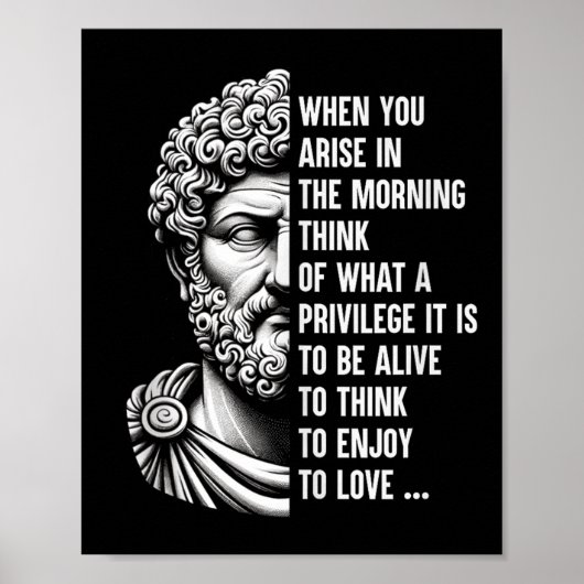 Stoïcijnse filosoof Marcus Aurelius Shirt Poster (Voorkant)