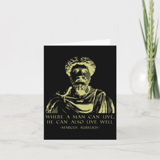 Stoïcijnse Gezegden Marcus Aurelius Kaart (Voorkant)