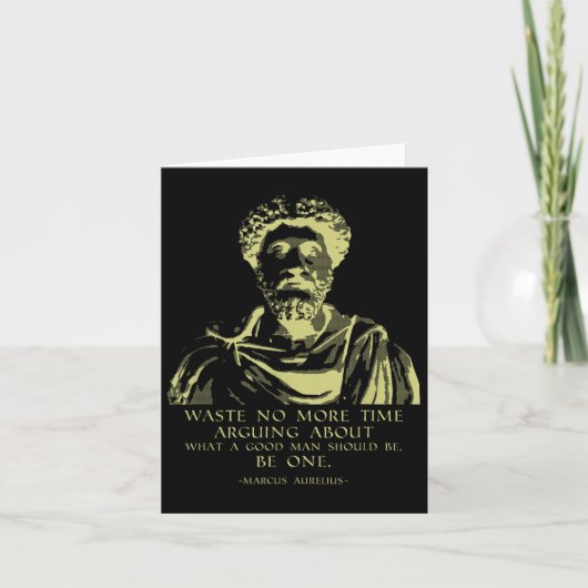 Stoïcijnse Gezegden Marcus Aurelius Kaart (Voorkant)