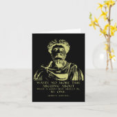 Stoïcijnse Gezegden Marcus Aurelius Kaart (Gele Bloem)
