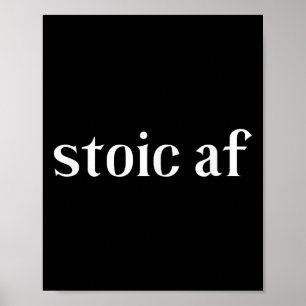 Stoïcijnse kunst Romeinse stoïcisme geschenk, oude Poster