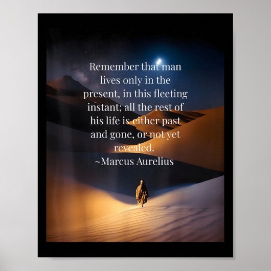 Stoïcijnse meditaties Quote Poster (Voorkant)