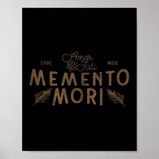 Stoïcijnse quote _ Amor Fati _ Memento Mori _ Boho Poster (Voorkant)