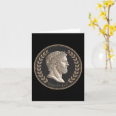 Stoïcijnse Romeinse Epictetus buste premie Kaart (Gele Bloem)