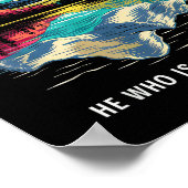 Stoïcijnse Seneca filosoof citaat Dapper vrij stoï Poster (Hoek)