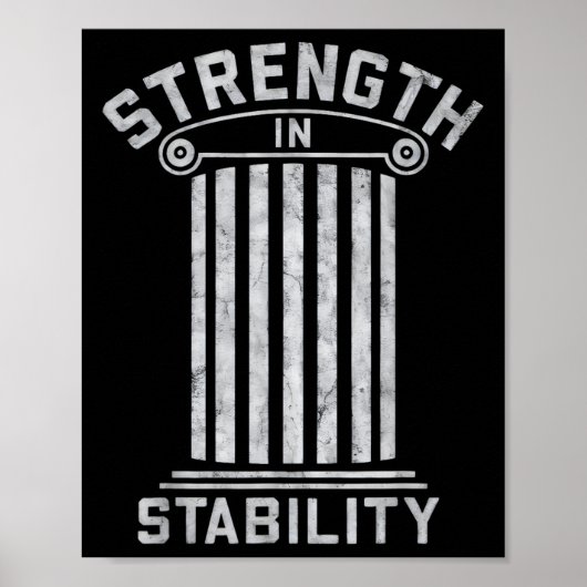 Stoïcijnse sterkte stoïcisme stabiliteit citaat co poster (Voorkant)