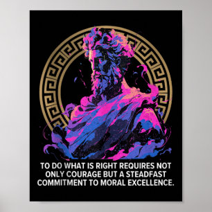 Stoïcijnse wijsbegeerte Episch Oudgrieks Inspirere Poster