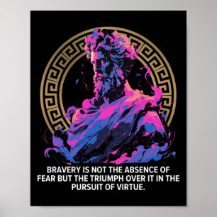 Stoïcijnse wijsbegeerte Epische Oud-Inspirerend Gr Poster