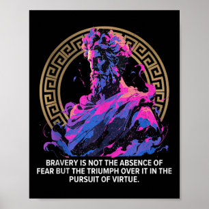 Stoïcijnse wijsbegeerte Epische Oud-Inspirerend Gr Poster