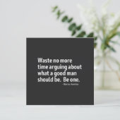 Stoicism Waste No More Time Arguing What A Kaart (Staand voorkant)