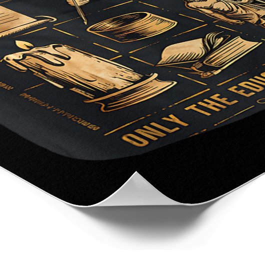 Stoïcisme Filosofie citeert deugd wijsheid zelf Poster (Hoek)