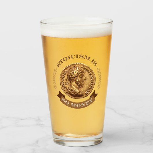 Stoicisme is dus Glass Glas (Voorkant gevuld)