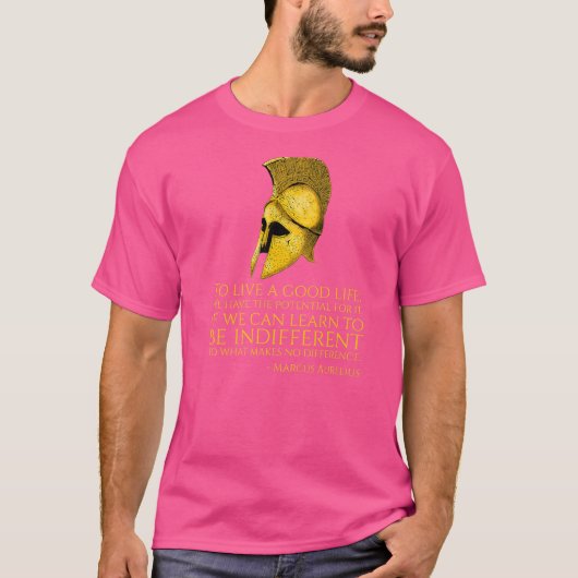 Stoïcisme Marcus Aurelius citaat over het leven va T-shirt (Voorkant)