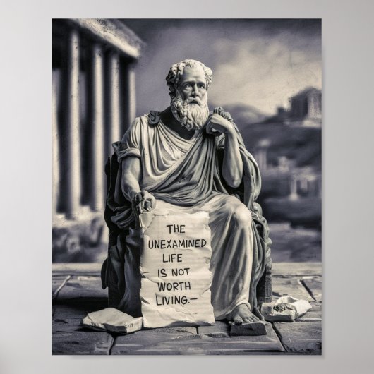 Stoïcisme Wall Art, Motivatie Quote Poster (Voorkant)