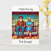 Stoïsch maar sentimenteel | Ik hou van je Kaart (Gele Bloem)