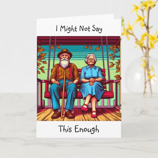 Stoïsch maar sentimenteel | Ik hou van je Kaart (Gele Bloem)