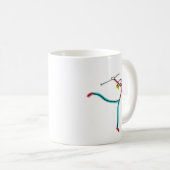Stok Draaiende Stokfiguur Koffiemok (Voorkant rechts)
