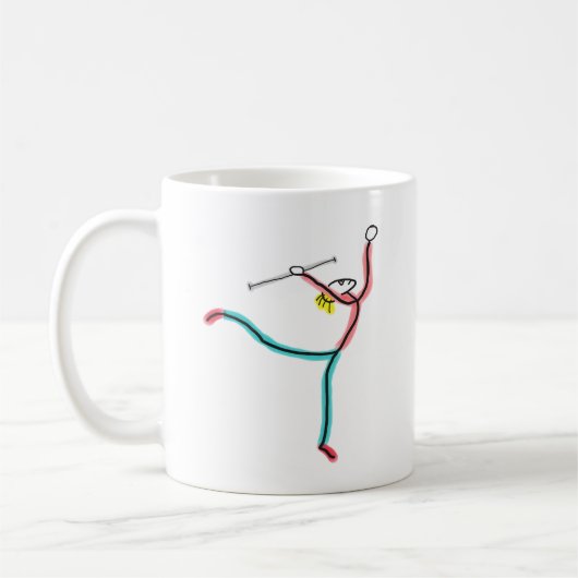 Stok Draaiende Stokfiguur Koffiemok (Links)