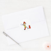 Stok figuur brandweerman met slang Stickers (Envelop)