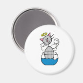 Stok figuur engel kat magneet (Voorkant / Achterkant)