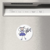 Stok figuur engel Paarse magneet (Insitu (Vaatwasser))