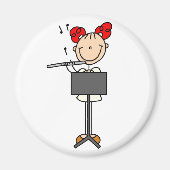 Stok figuur fluit magneet (Voorkant)