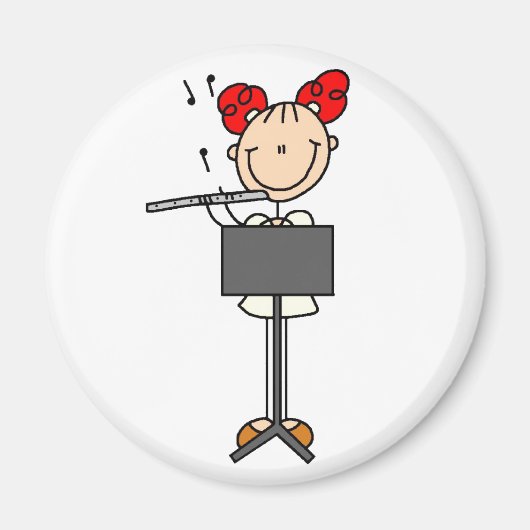 Stok figuur fluit magneet (Voorkant)