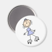 Stok figuur schaatsen magneet (Voorkant / Achterkant)